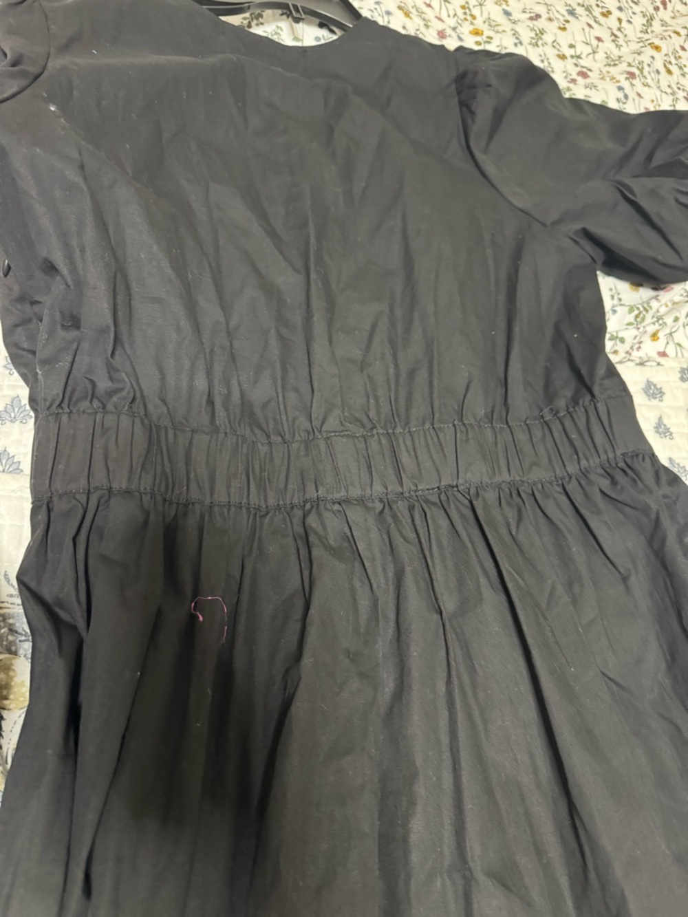 NWT French Connection Black Puff Sleeve Maxi Dress - Picture 8 of 10